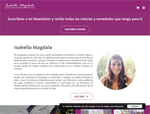 Tablet Screenshot of isabellamagdala.com